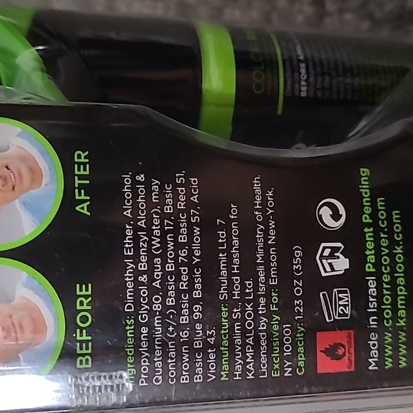 Color Recover Spray away Your Gray Roots, For Black & Dark Brown Hair, NEW - Picture 4 of 6